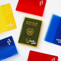 클리어 컬러 여권 커버