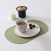 오브 실리콘 식탁매트 - 올리브그린