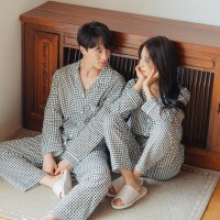 [빅사이즈OK]]기획 순면 체크 커플 파자마세트