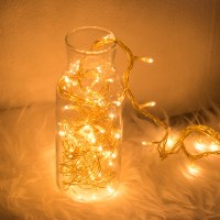 크리스마스 트리 전구 4mm 60P 노란선 (콘센트형) 조명 장식