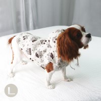 중형견 기모안감 누빔조끼 후드티셔츠 L - d