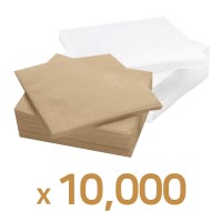 업소용 카페냅킨 무지 브라운, 화이트 10000매