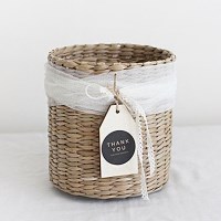 라벨 포인트 밀짚 바구니_(1868334)