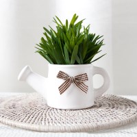 드라세나 조화 화분 주전자 Aset 14cm 인테리어 식물 장식