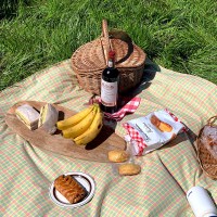 체크알로하 옐로우 피크닉매트 2size