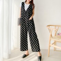 발랄한 귀요미 도트 브이넥 점프수트(pt488)_(1813214)