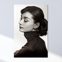아름다운 사람 오드리햅번 흑백사진 캔버스액자