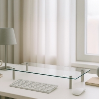 레토 강화유리 모니터받침대 LMS-G06