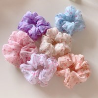 벚꽃 쉬폰 헤어슈슈 곱창 머리끈