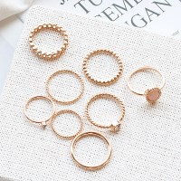 로맨틱한 8종 레이어드 반지 세트(acc245)_(1825183)