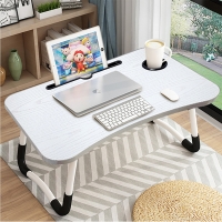 빠띠라인 미니 접이식 테이블 베드테이블 컵홀더타입