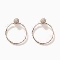 제이로렌 0M02225 10월탄생석 오팔 실버귀걸이_(1033958)