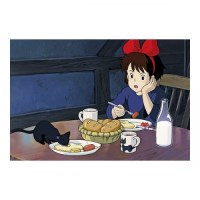 [마녀배달부 키키] 엽서(먹방)-키키의 아침식사