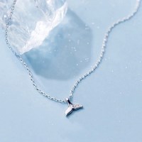 에르모사제이 실버925 고래꼬리 은 목걸이 N022