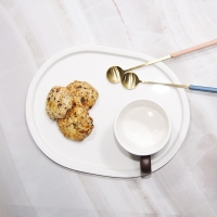 킴스아트 윙 타원접시 디저트 플레이팅 접시 5color