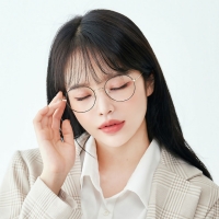 시력보호 블루라이트차단 타원형 안경테