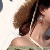 센수 언발란스 스팽글 예쁜 별귀걸이 SENSOO 여름 화려_(184233)