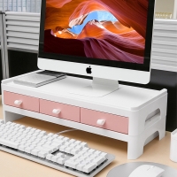 높이조절 2단 서랍형 모니터 받침대