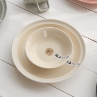 [검트리 시드니] 모던 감성 플레이팅 그릇 - 원형구프 중 5color