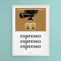에스프레소 커피 M 유니크 인테리어 디자인 포스터 카페