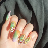 [제논] 반영구 붙이는 롱오발 네일팁 - 판타지아