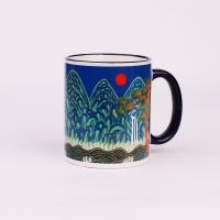 [북키스] 한국화 머그 한국전통기념품 도자기컵 감성 머그컵