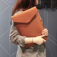 구떼 17인치 가죽 노트북 파우치