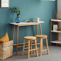 앳홈 원목 홈바 테이블