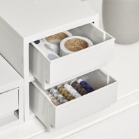 시스맥스 뉴트로 소품함 미니 2단 - 쿨그레이_(334487)