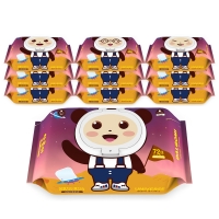 달곰이 저자극 아기물티슈 유니버스 10팩 (72매 / 캡형)