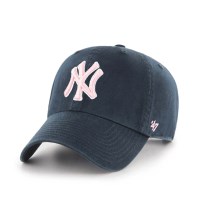 47브랜드 MLB모자 양키즈 네이비 핑크빅로고