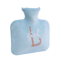 레터링 보온 물주머니(800ml) (블루)