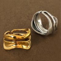 러쉬 물결 볼드 반지 silver 925