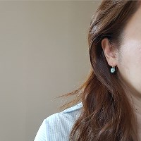 [쁘띠메이]천연 라리마 귀걸이