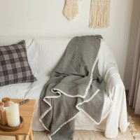 와플 멜란 선염 블랭킷 3colors