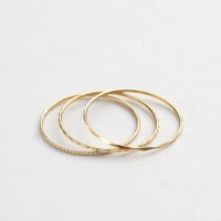 [몽슈와] 14K 컷팅 실반지 3개 SET