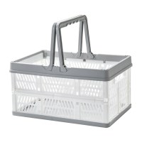 다용도 접이식 정리&보관바구니 - 대형 - 그레이