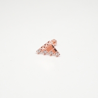 [오팔하우스]14k 삼각형 큐빅 피어싱 OPKYE5001