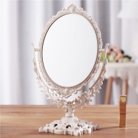 프로방스 타원형 회전 탁상거울 엔틱 화장거울