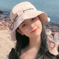비커 여성 레터링 면 벙거지 버킷햇_(2539631)