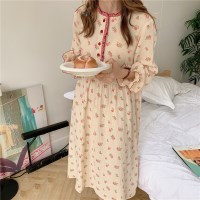 요루면잠옷 원피스 와일드플라워 여성 파자마 홈웨어 (2 colors)