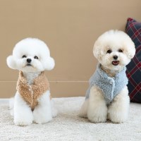 [펫츠랜드] 강아지옷 강아지베스트 뽀글이 후리스 베스트
