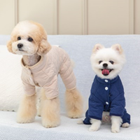 [펫츠랜드] 강아지올인원 강아지옷 베베 누빔 올인원