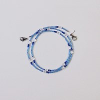 sea_mask_neck 블루 비즈(마스크)목걸이
