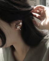 귀 안뚫는 여자 큐빅 링귀찌 이어커프 논피어싱 [1pcs]