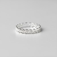 [Silver925] Matt leaf ring_(1545223)