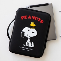 [Peanuts] 스누피 디지털 파우치 11인치_블랙