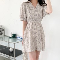 샤랄라예쁨 플라워 브이넥 플레어 원피스(ops1269)_(1900136)