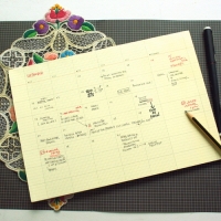 Paperways Desk Notepad -Monthly