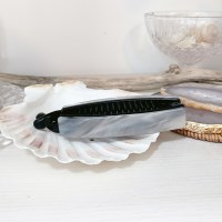 고급 은은한 대리석 패턴 그레이 바나나핀 집게 헤어핀